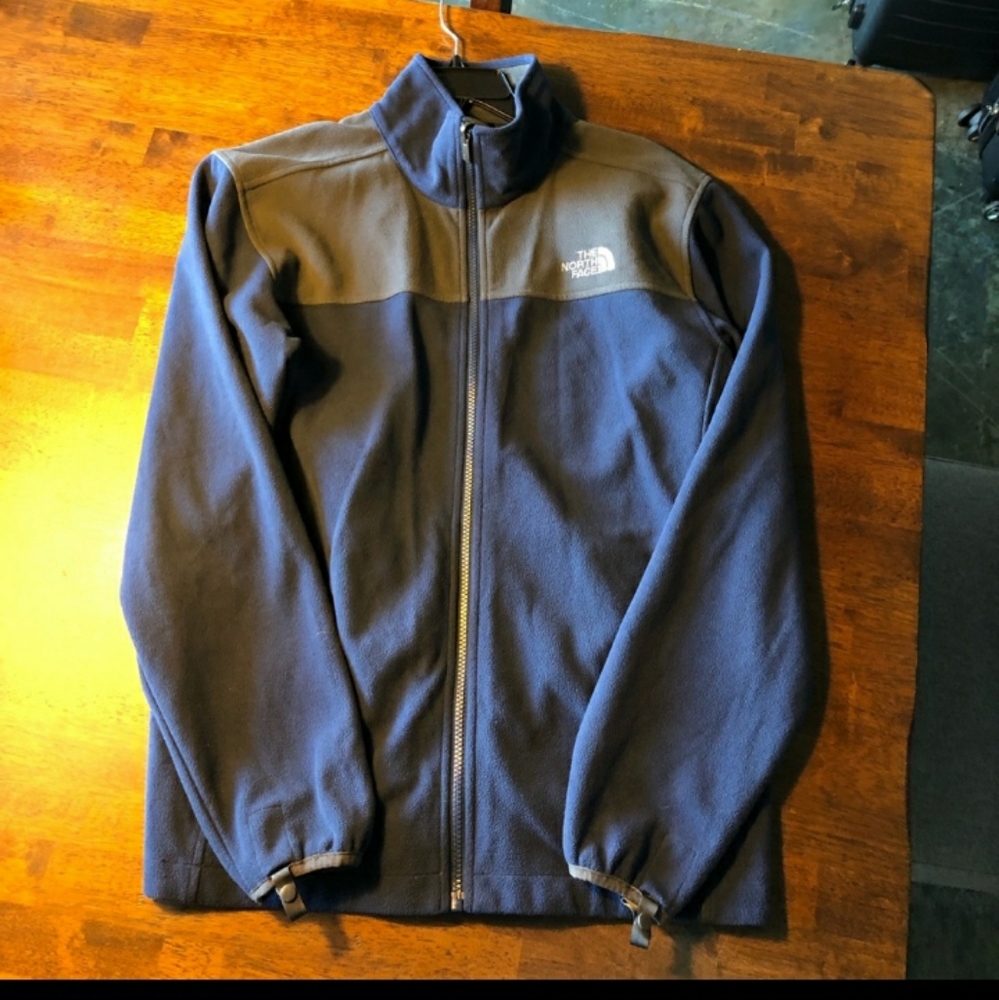 Unisex Medium Blue/Grey TheNorthFace fleece/jacket.